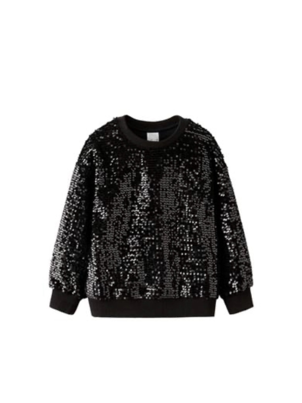 Zara Black Sequin Sweatshirt